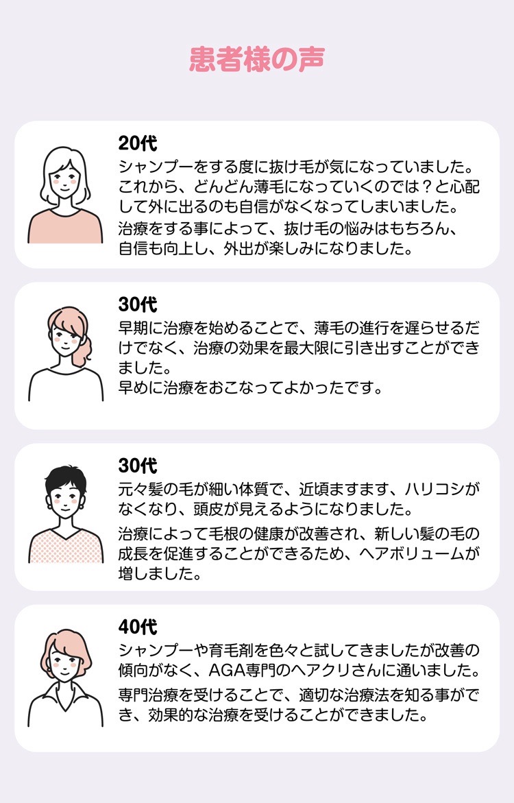 患者様の声