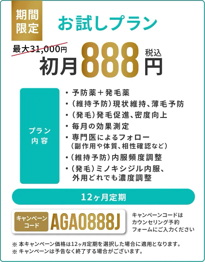 お試しプラン888円