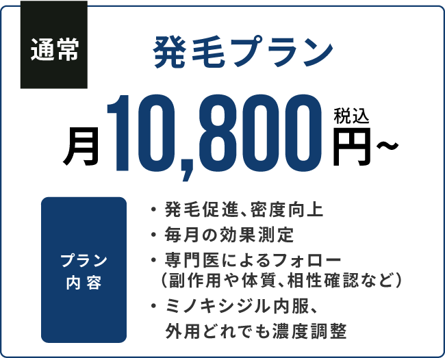 発毛プラン