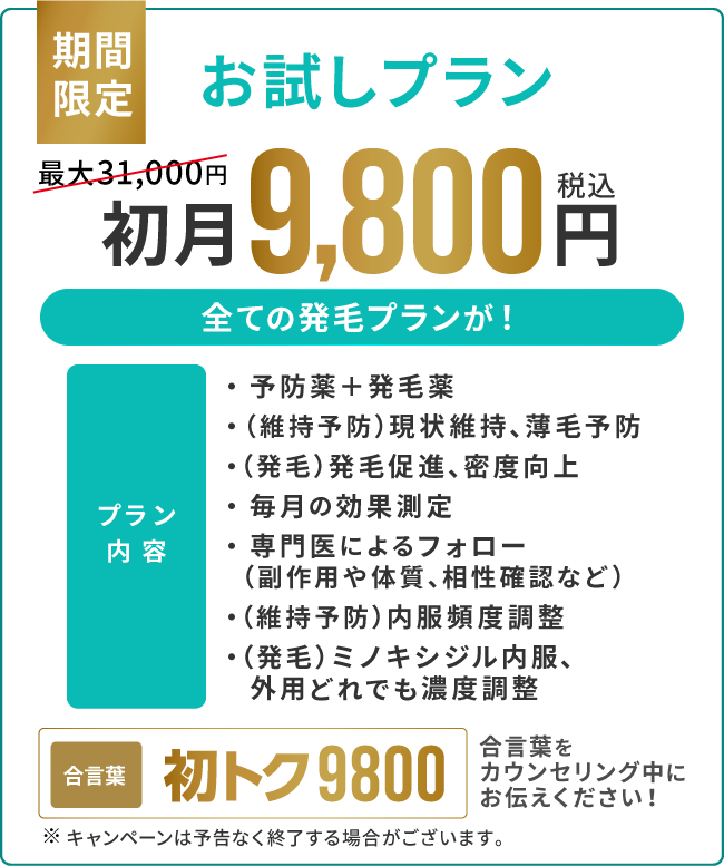 お試しプラン_9800円