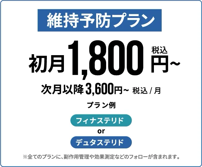維持予防プラン1800円